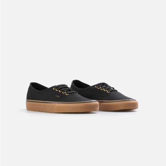 SOLD Vans Black & Gum Authentic Skate Sneakers - Picture 2 of 10